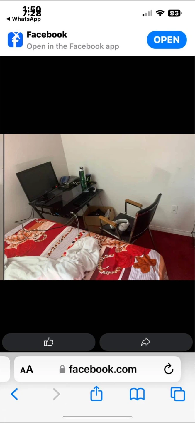 1 bedroom with private  washroom and one separate