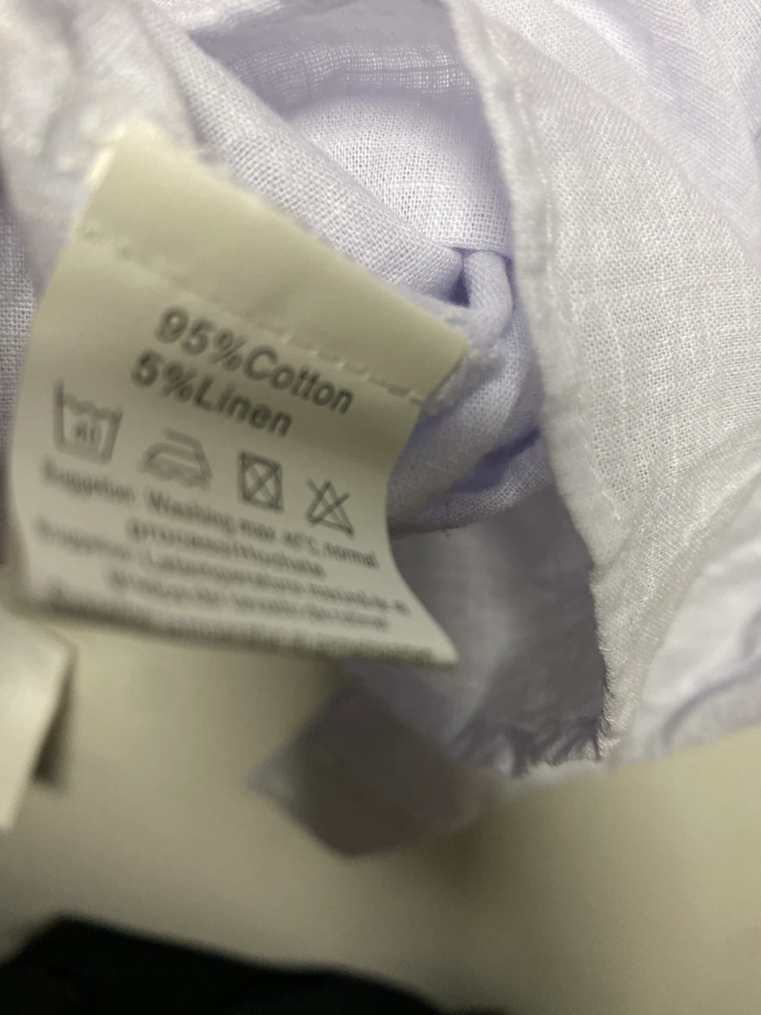 Jinidu White Cotton-Linen Shirt (Size M) - photo 3