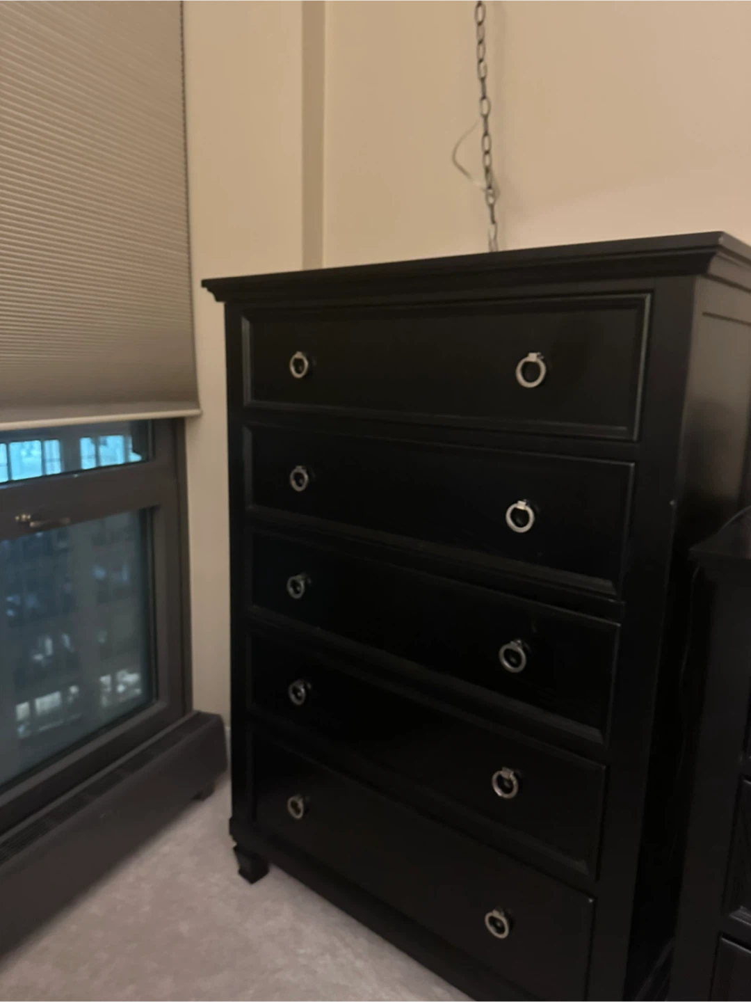 Dark Brown 5-Drawer Dresser