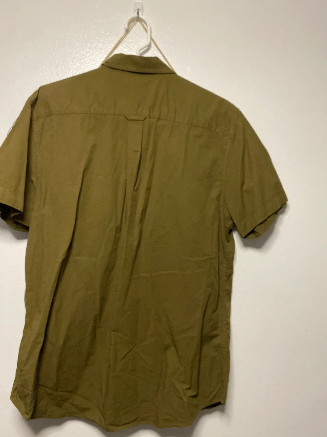 Guess Olive Green Button-Down Shirt - Size L image indicator(3)