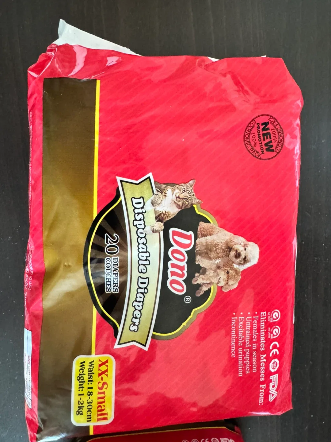 Dono XX-Small Disposable Diapers - 20 Count image indicator(2)