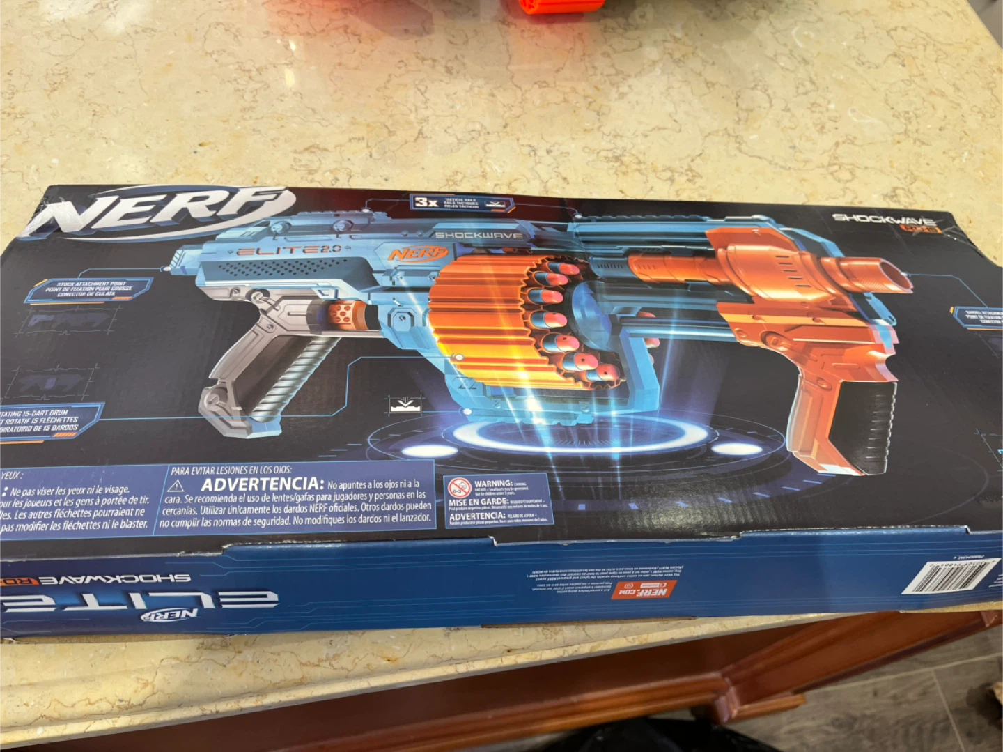 Nerf Elite 2.0 Shockwave RD-6 Blaster - New in Box! - photo 2
