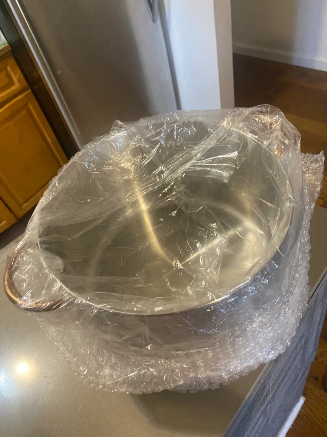 Stainless Steel 7qt Stock Pot with Copper Handles thumbnail