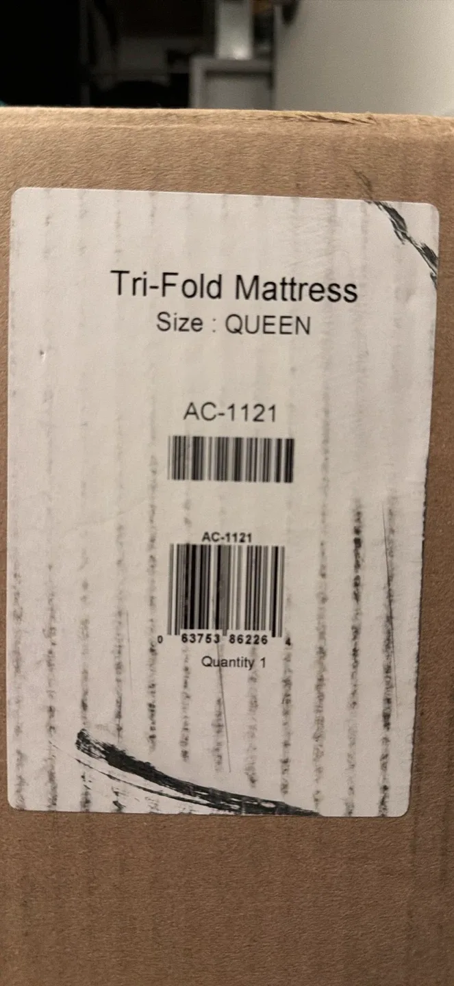 Queen Tri-Fold Mattress - Like New! image indicator(5)