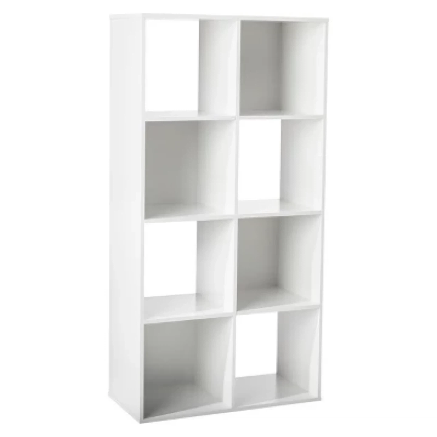 White 8-Cube Organizer Shelf