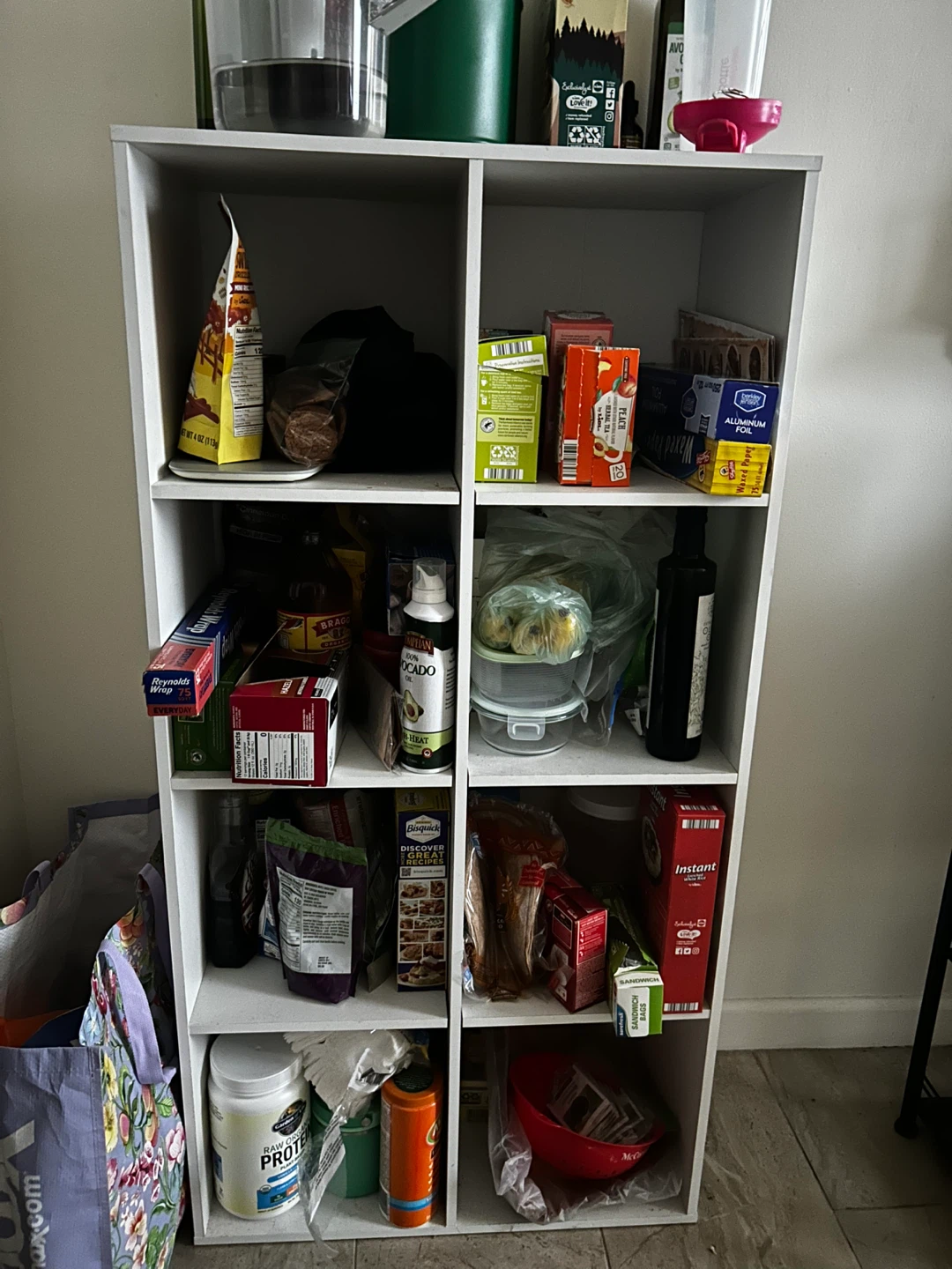 White 8-Cube Organizer Shelf - photo 2