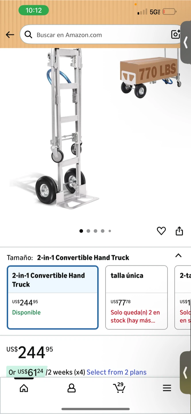 2-in-1 Convertible Hand Truck