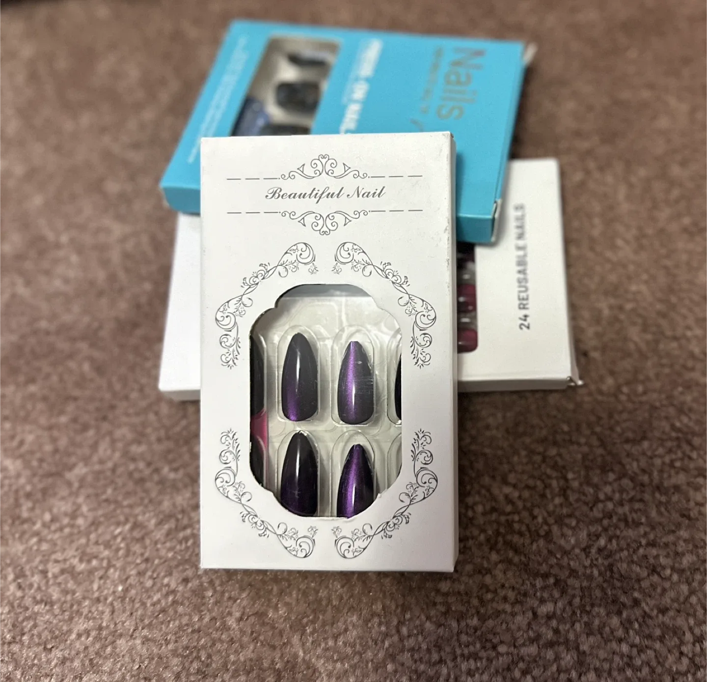 Press On Nails - Purple Cat Eye image indicator(2)