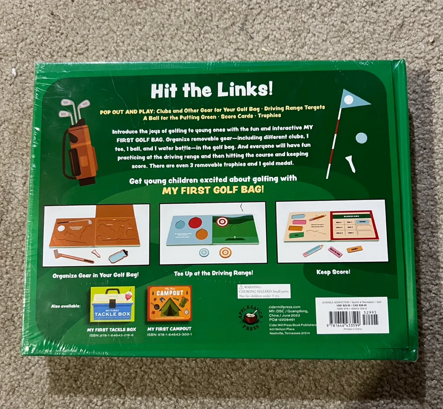 My First Golf Bag - Pop Out and Play Book - NEW! image indicator(2)