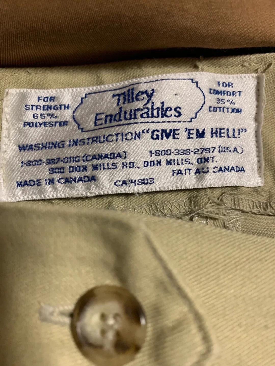 Tilley Endurables Khaki Pants..Ladies image indicator(5)