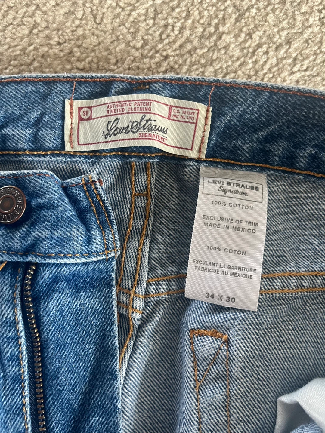 Levi Strauss Signature Jeans, Size 34x30🥕 - photo 2
