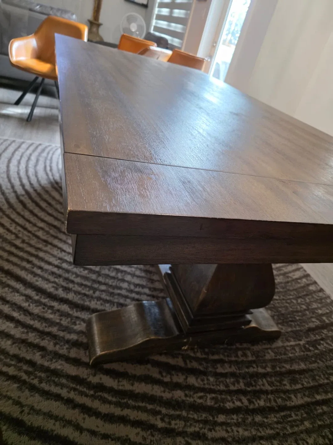 Wood Dining Table with Leaf Inserts image indicator(4)
