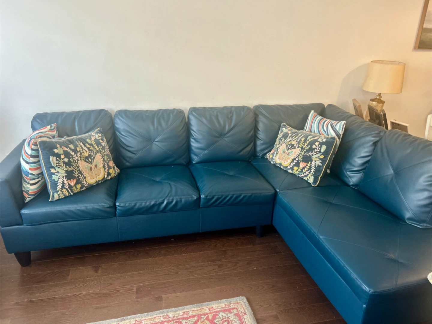 2 - Piece Faux Leather Sectional