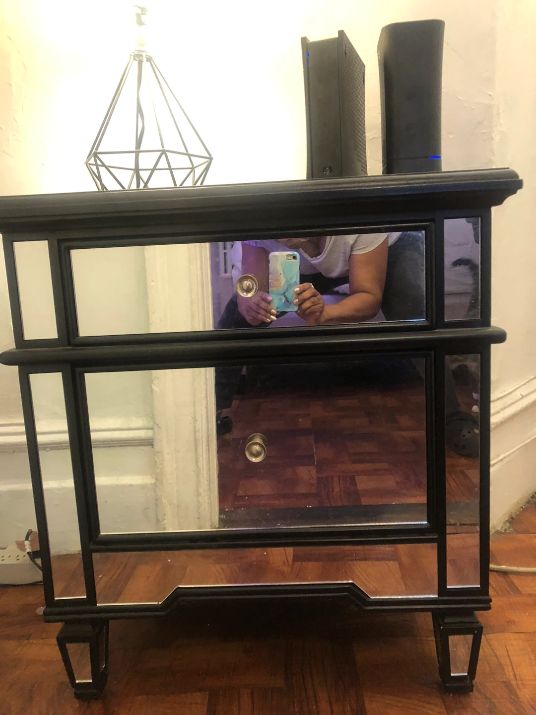 Mirrored Nightstand