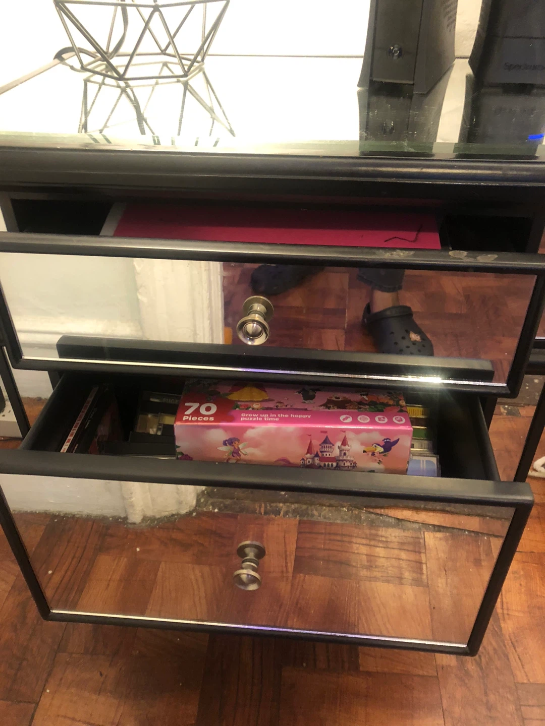 Mirrored Nightstand - photo 2