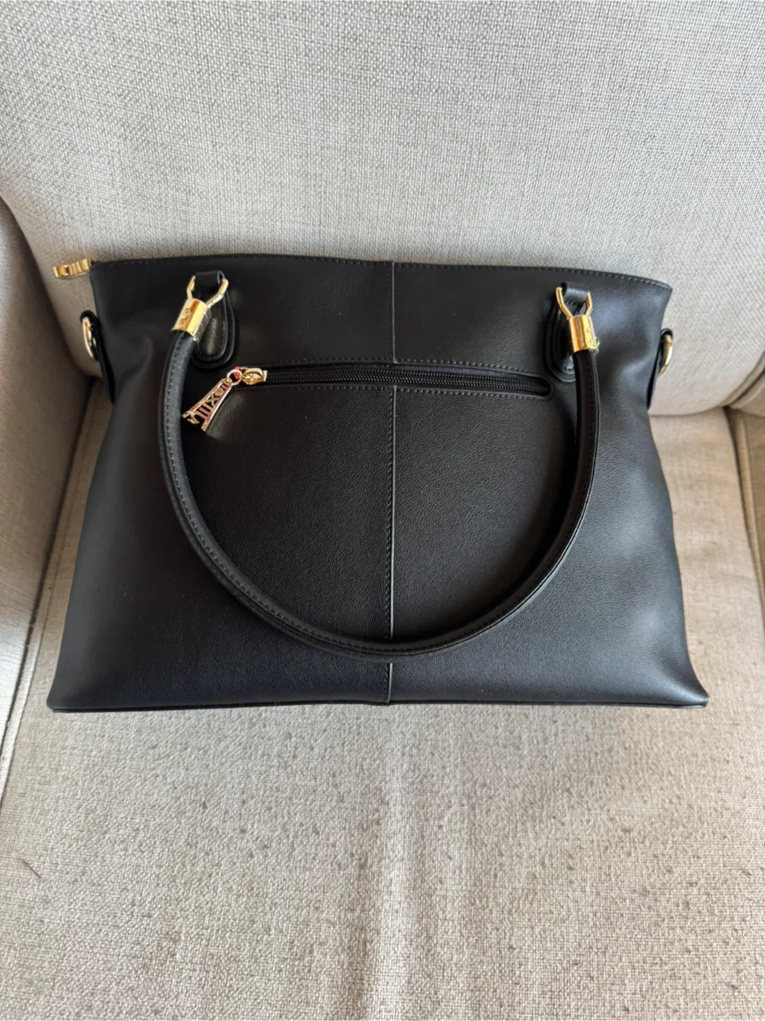 FOXLOVER Black & Gold Tote Bag