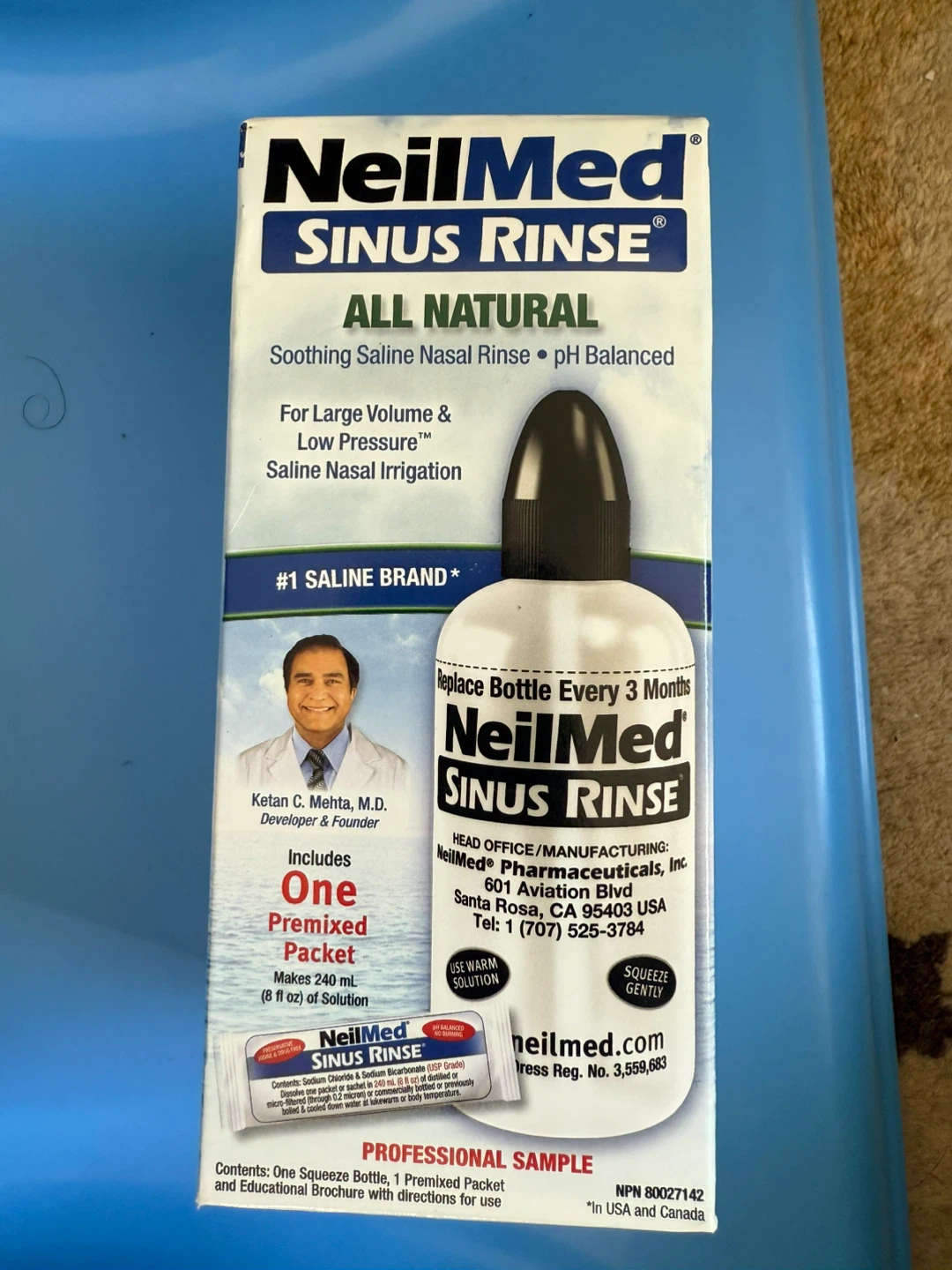 SEALED. NEW NeilMed Sinus Rinse - All Natural