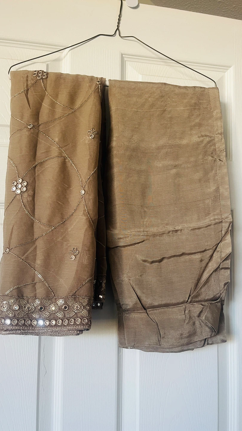 Gold Embroidered Salwar Kameez Suit - photo 5