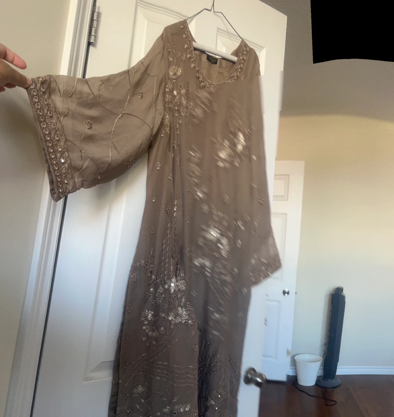 Gold Embroidered Salwar Kameez Suit