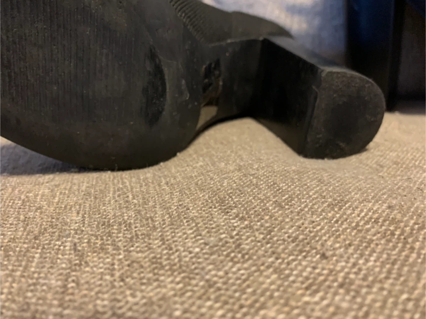 Black Ankle Heel Boots, Size 7 - photo 2