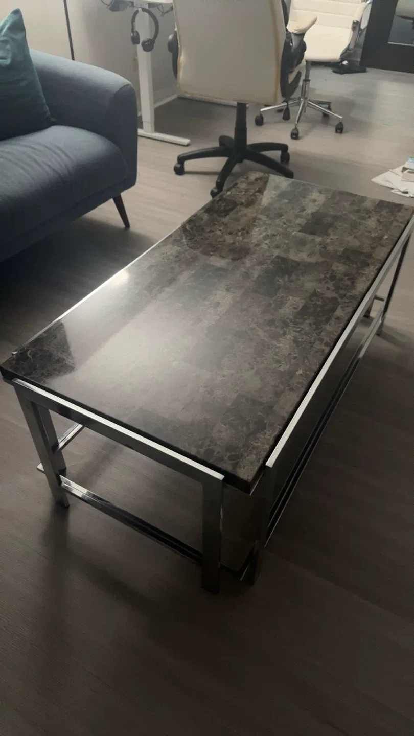 Marble like Top Coffee Table image indicator(4)