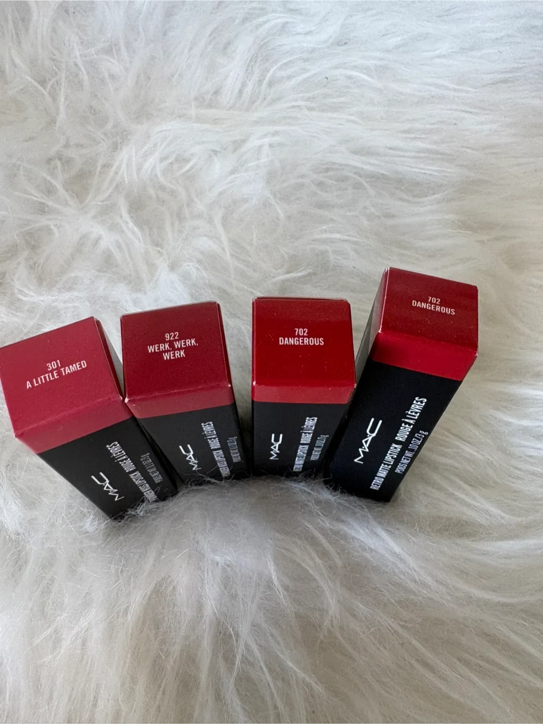 MAC Lipsticks - A Little Tamed, Werk Werk Werk, Dangerous image indicator(2)