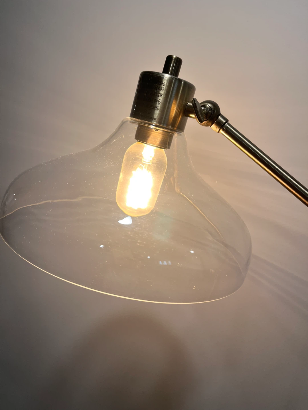 Adjustable Brass Finish Floor Lamp