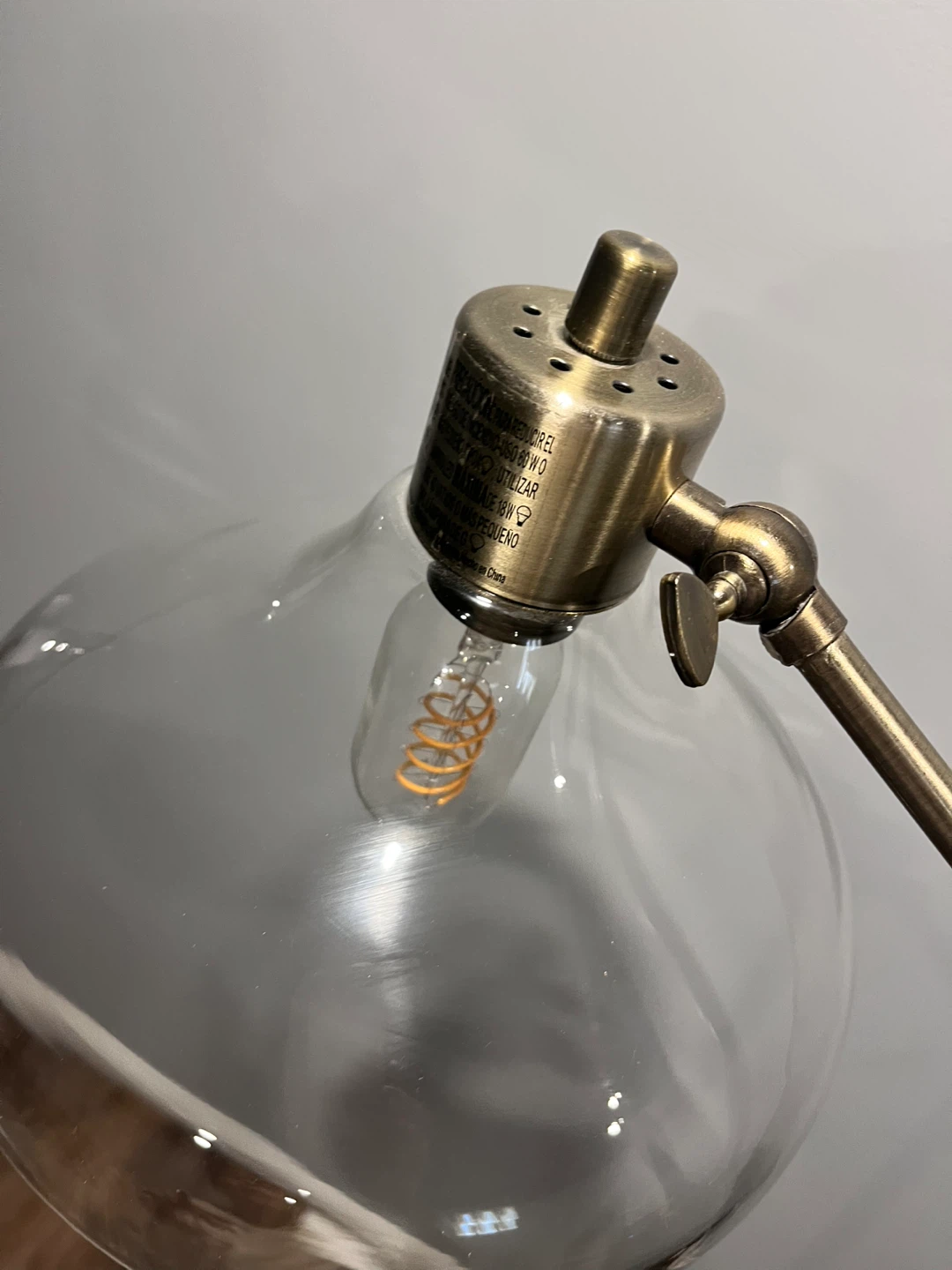 Adjustable Brass Finish Floor Lamp - photo 5