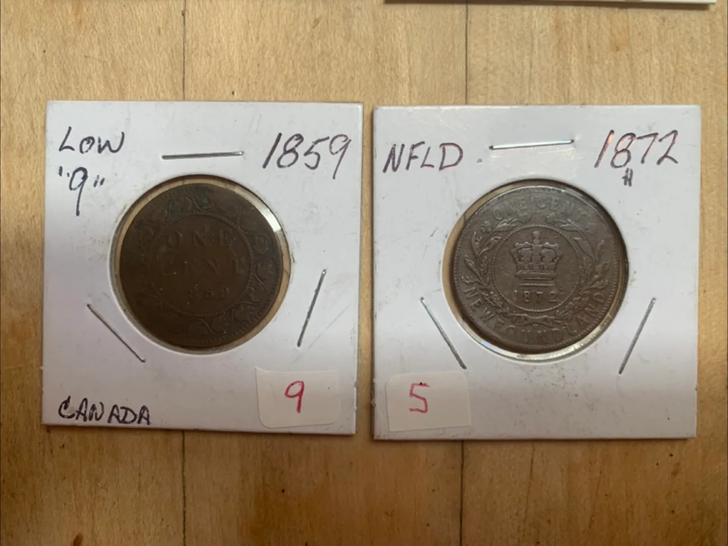 Antique Upper Canada Penny & Half Penny Coins image indicator(3)