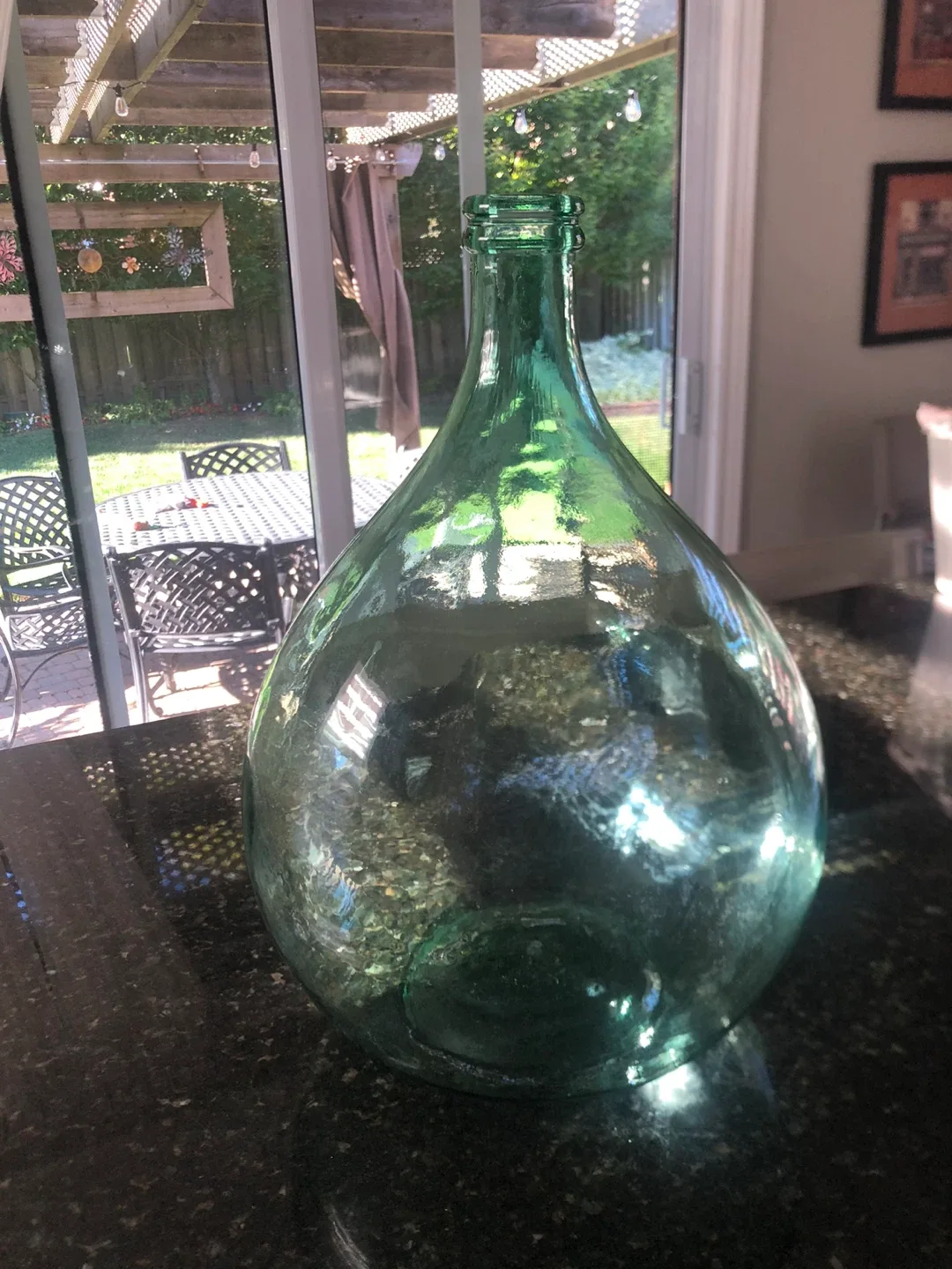 Green Glass Demijohn Bottle thumbnail