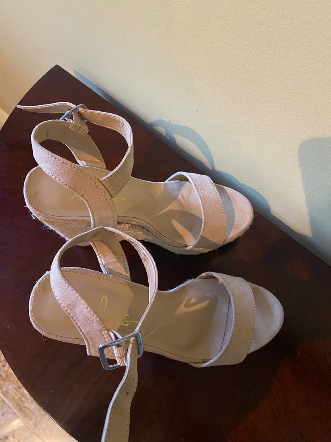 Beige Wedge Sandals 5.5M - photo 2
