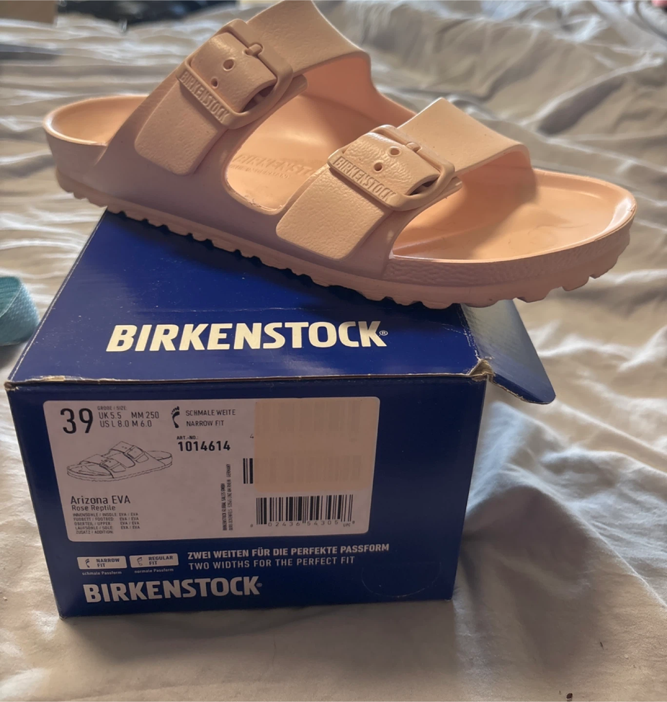Birkenstock Arizona EVA Rose Reptile Sandals - US L8.0 M6.0