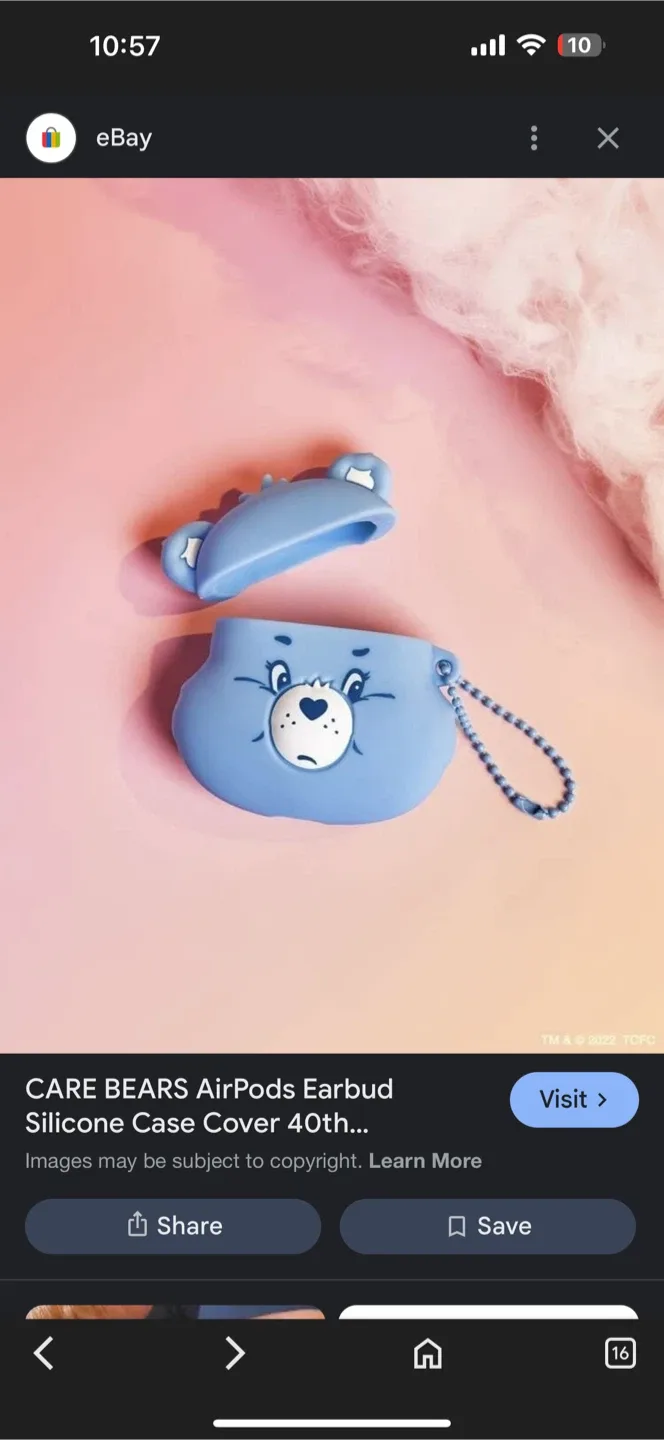 CARE BEARS AirPods Earbud Silicone Case Cover image indicator(2)