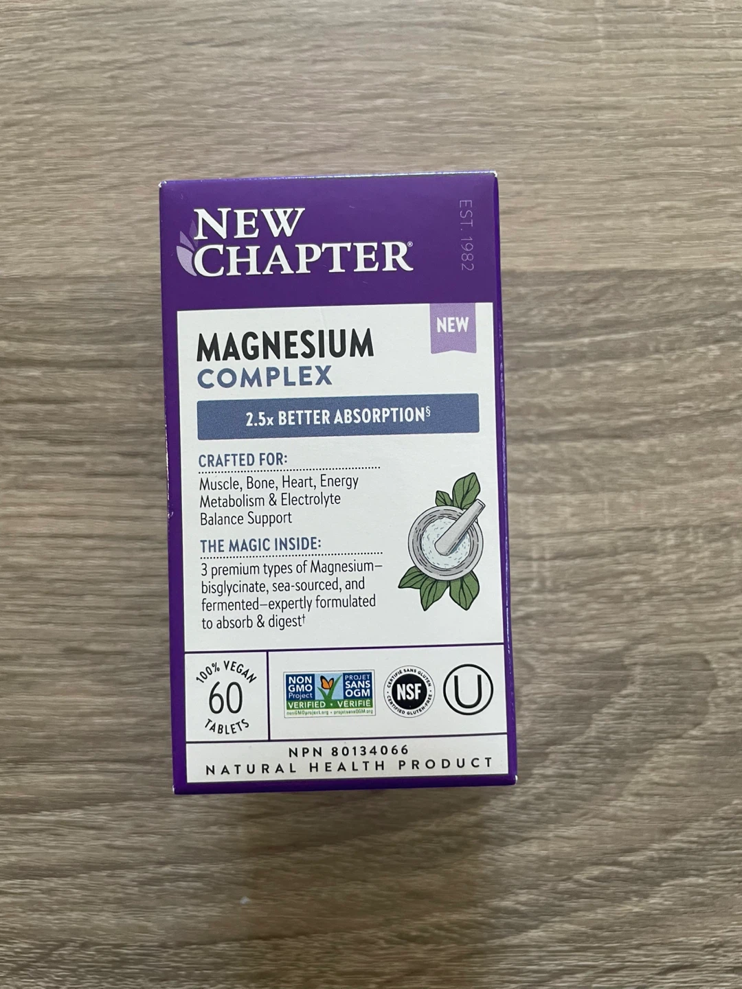 🥕New Chapter Magnesium Complex - 60 Tablets