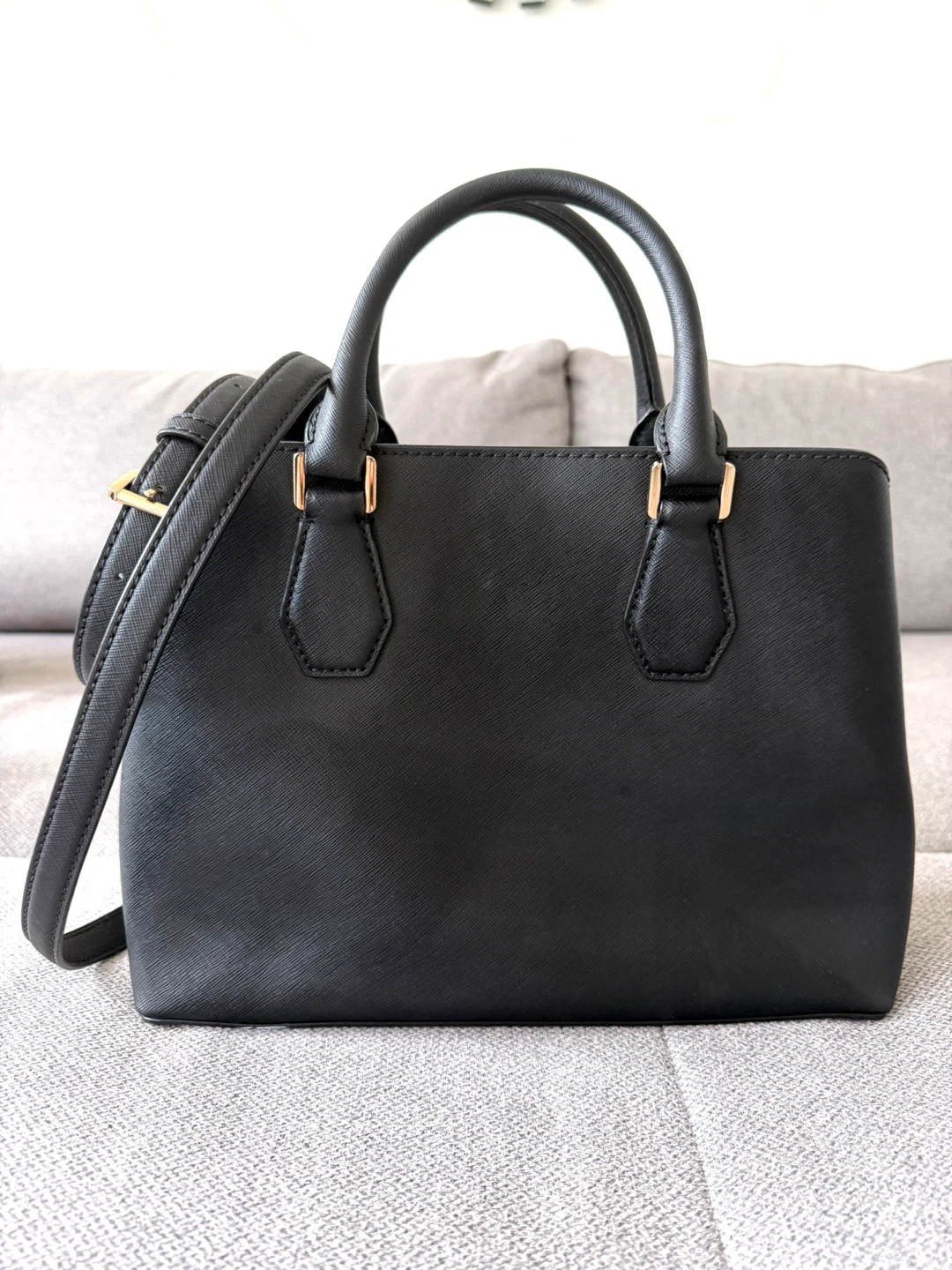 MICHAEL KORS SAVANAH MEDIUM SAFFIANO LEATHER SATCHEL - photo 3