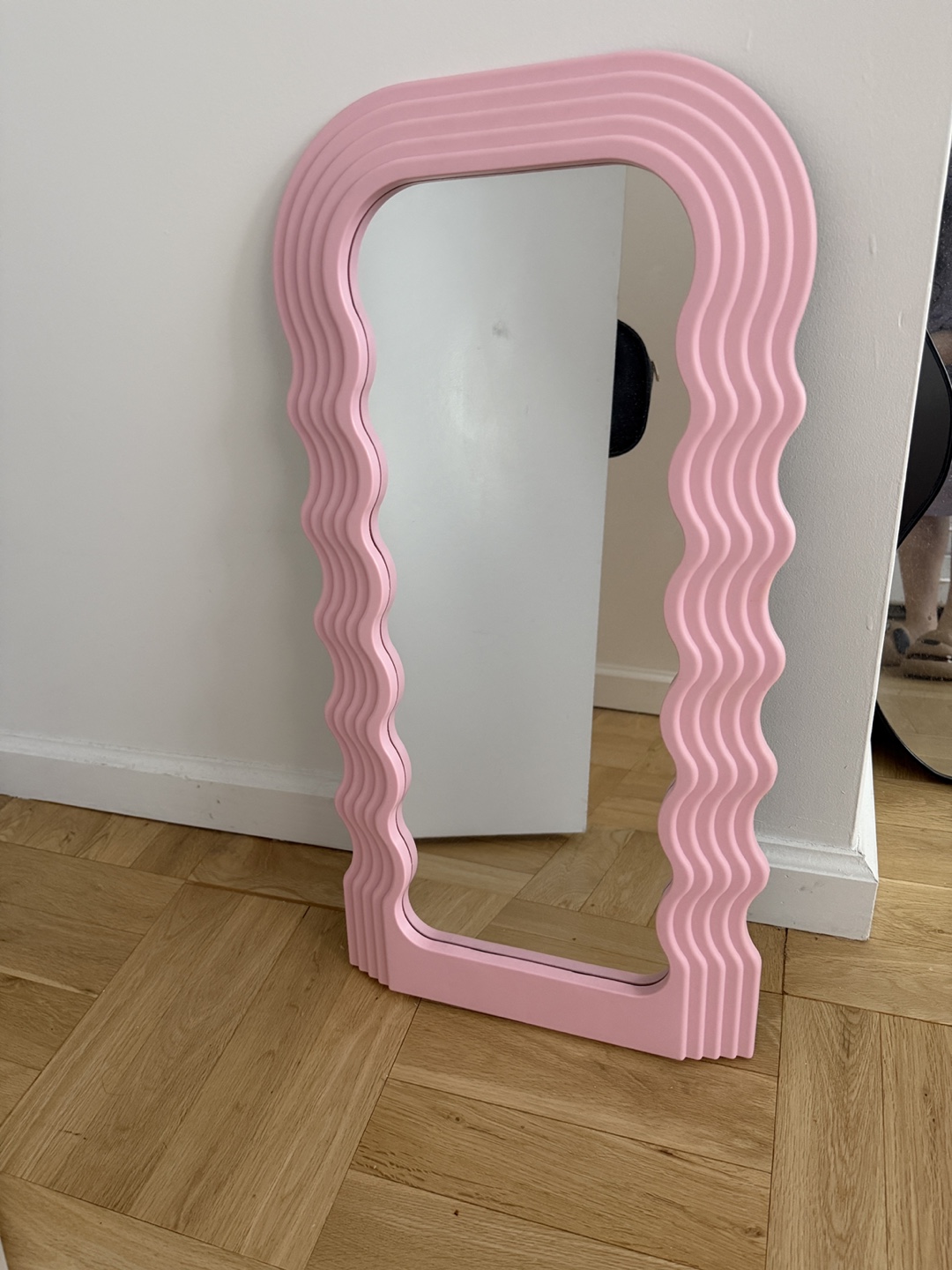 Pink Wavy Mirror - Funky Home Decor