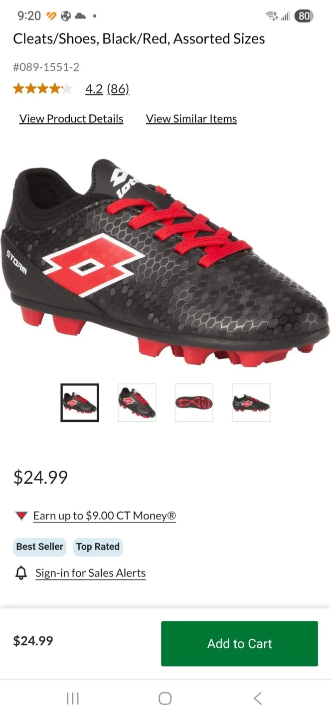Lotto Storm Soccer Cleats image indicator(9)