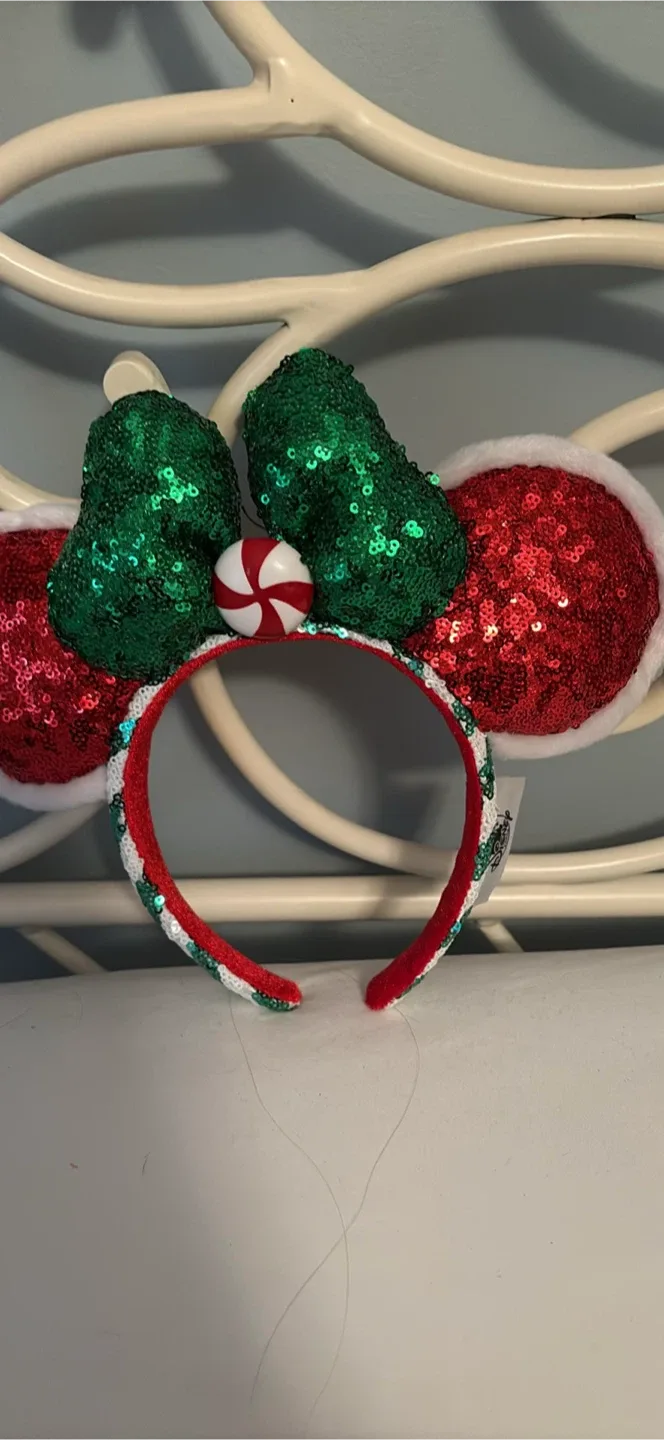 Disney Christmas Sequin Ears Headband thumbnail