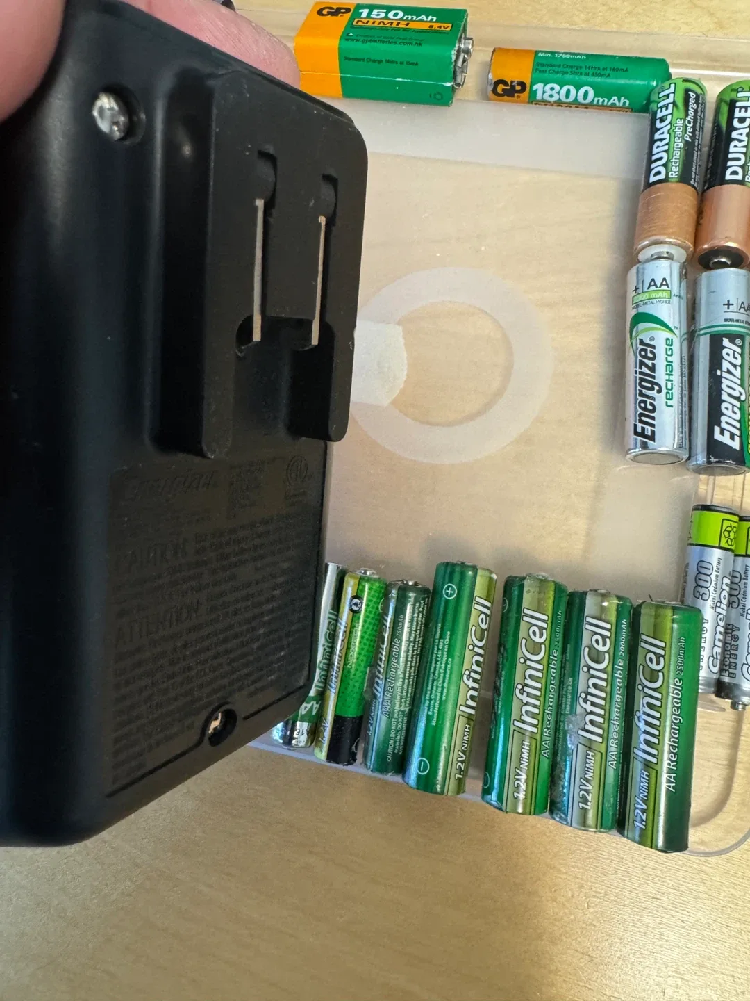 Rechargeable Batteries & Charger Lot image indicator(2)