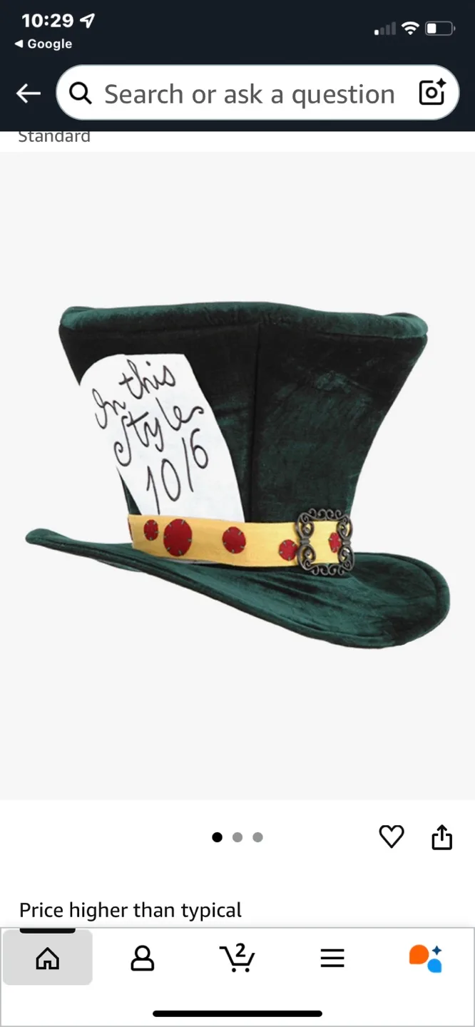 Alice In Wonderland Mad Hatter Hat by elope image indicator(6)