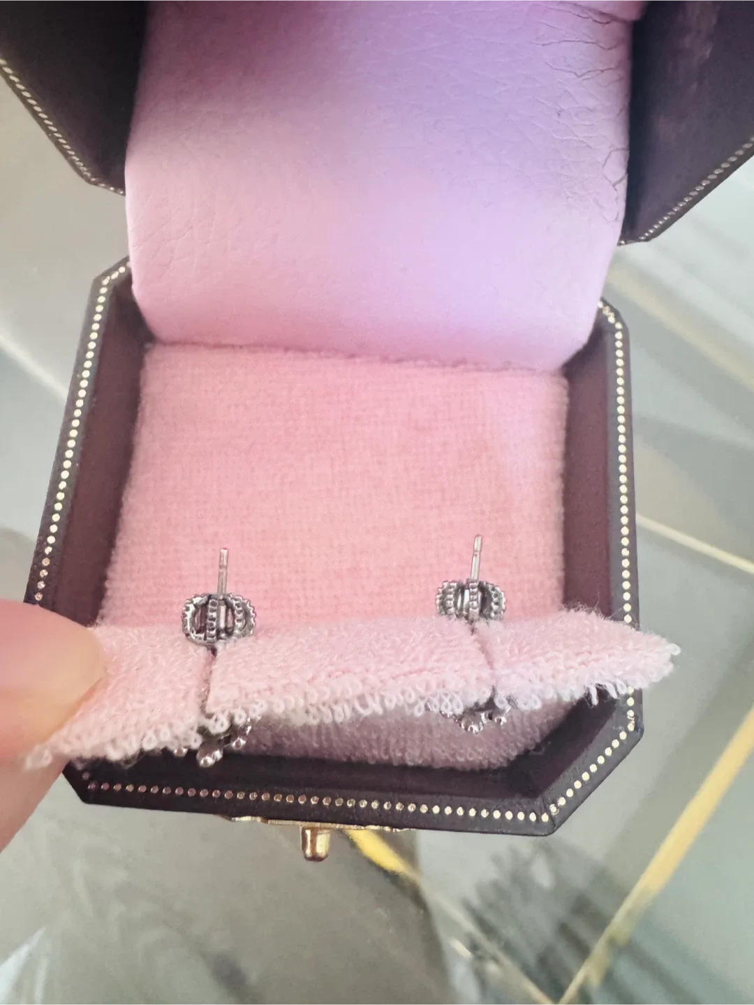 Juicy Couture Crown Stud Earrings with Box image indicator(3)