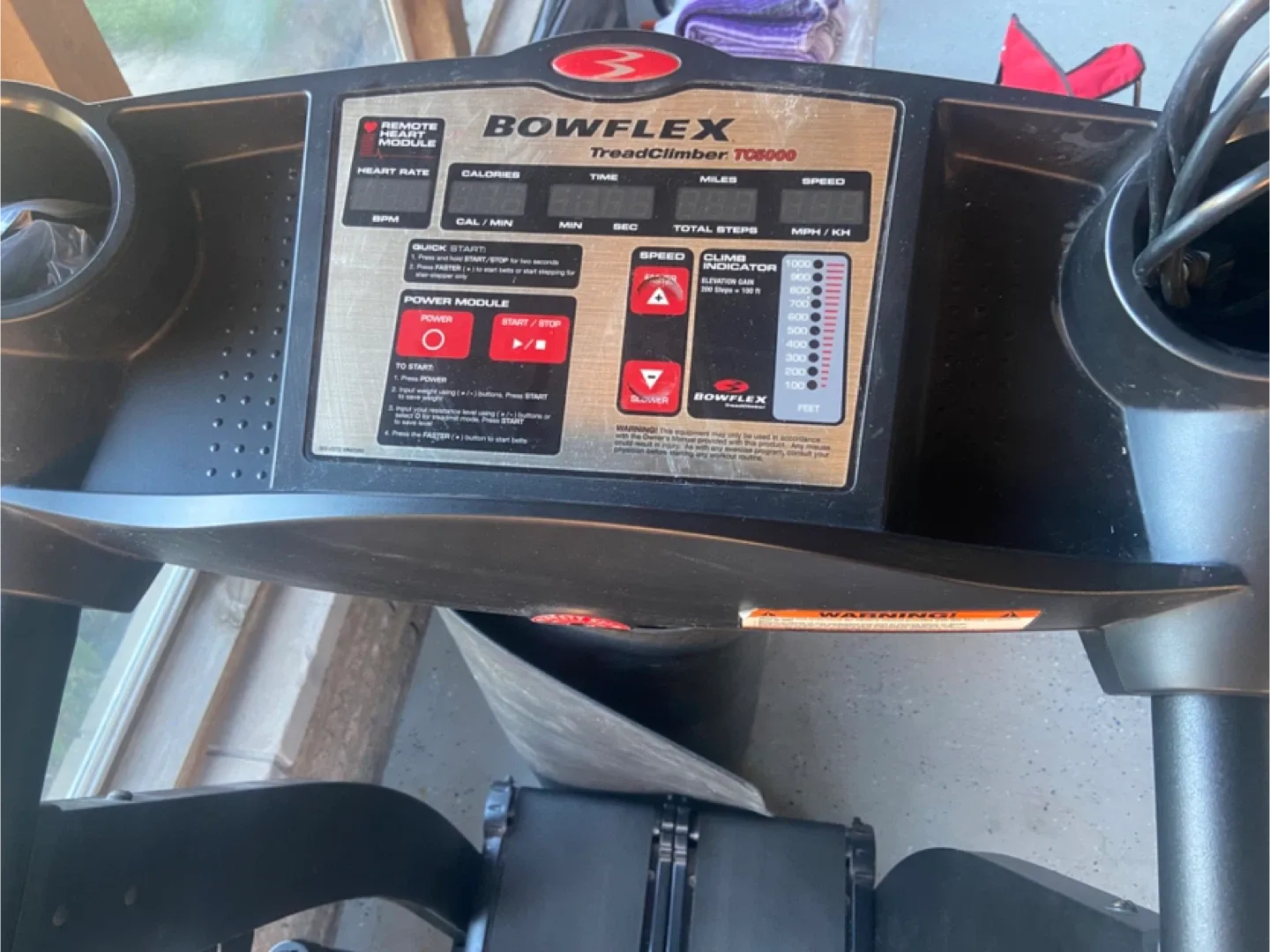 NEED GONE! Bowflex Treadclimber TC5000 image indicator(2)