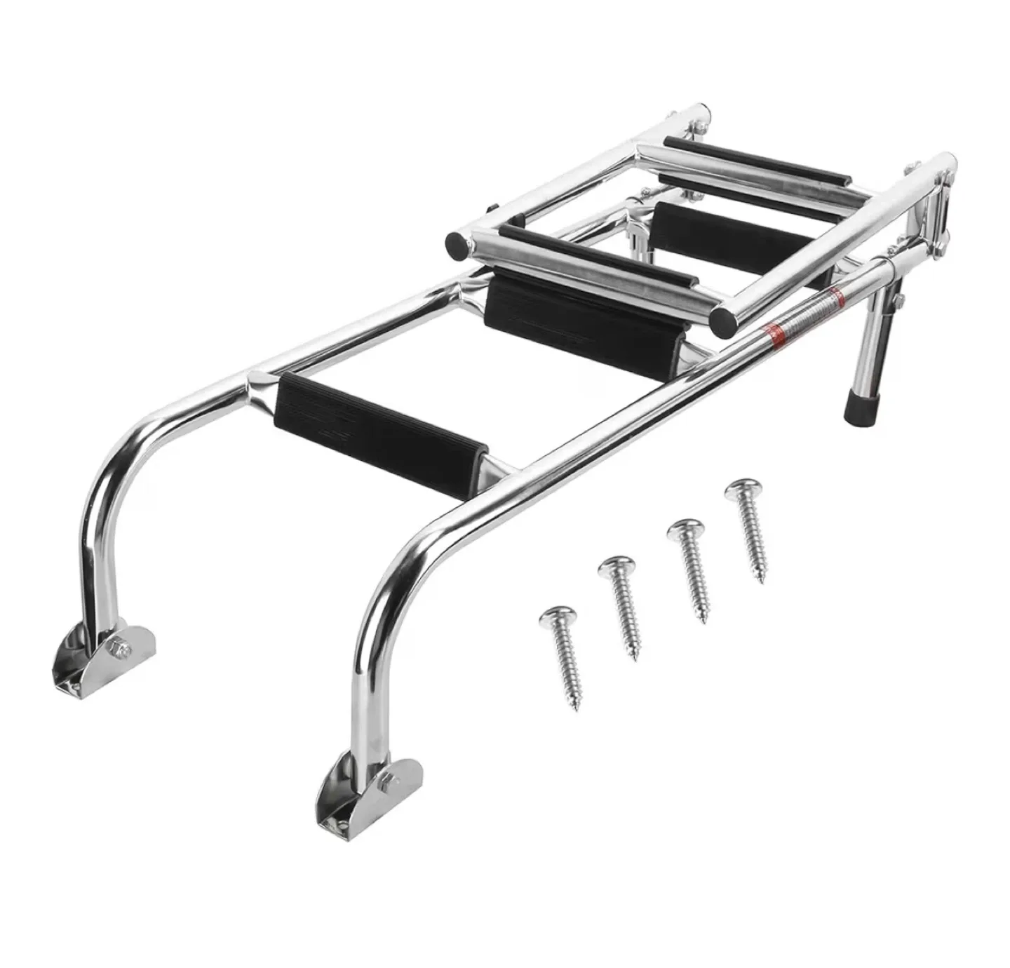 NovelBee Foldable Stainless Steel 5 Step Ladder - BN image indicator(2)