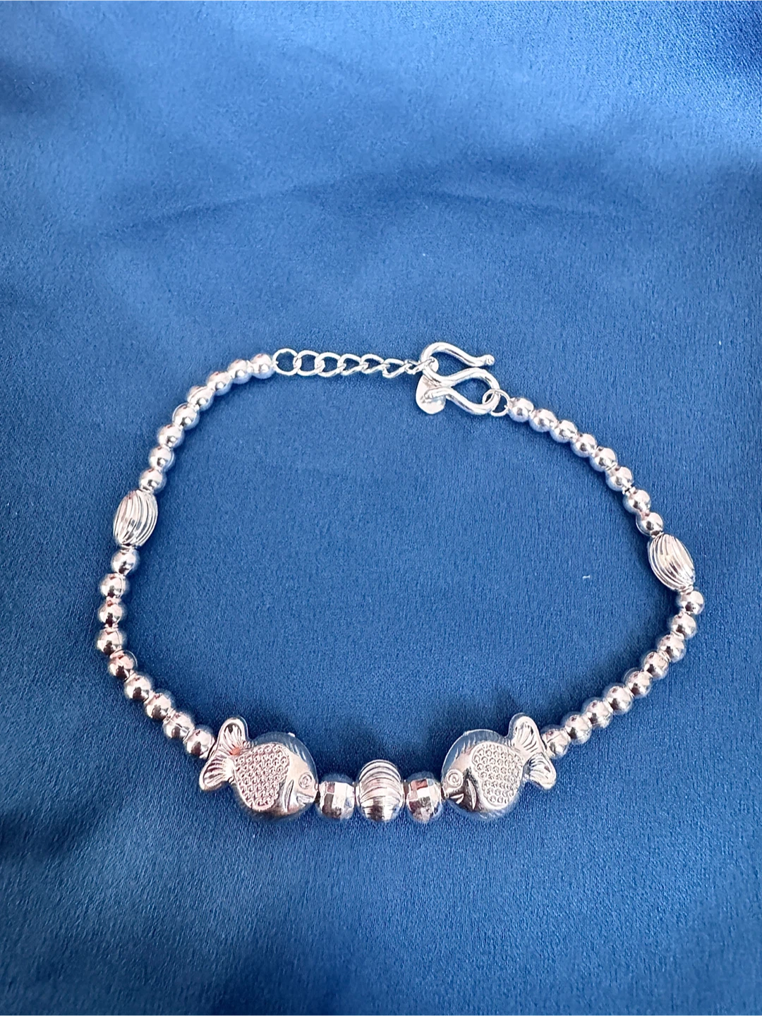 Silver Fish Beaded Bracelet - photo 4