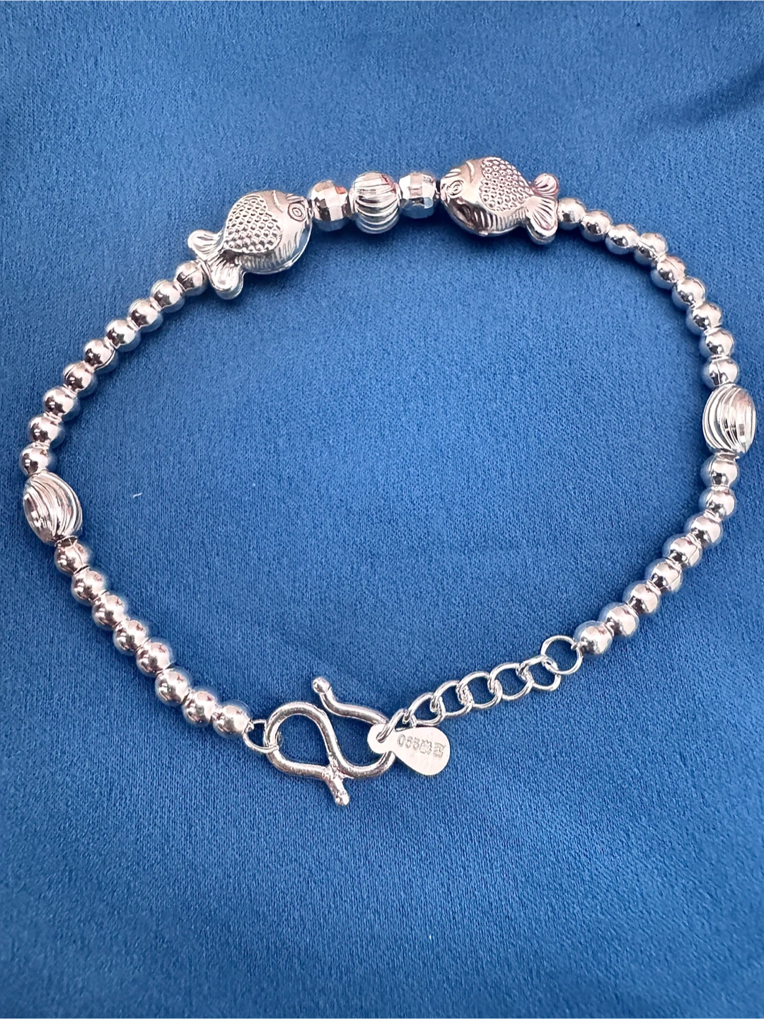 Silver Fish Beaded Bracelet - photo 2