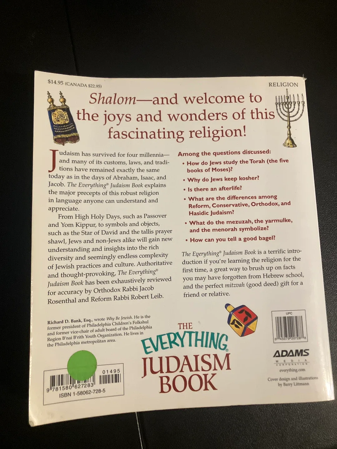 The Everything Judaism Book by Richard Bank image indicator(2)