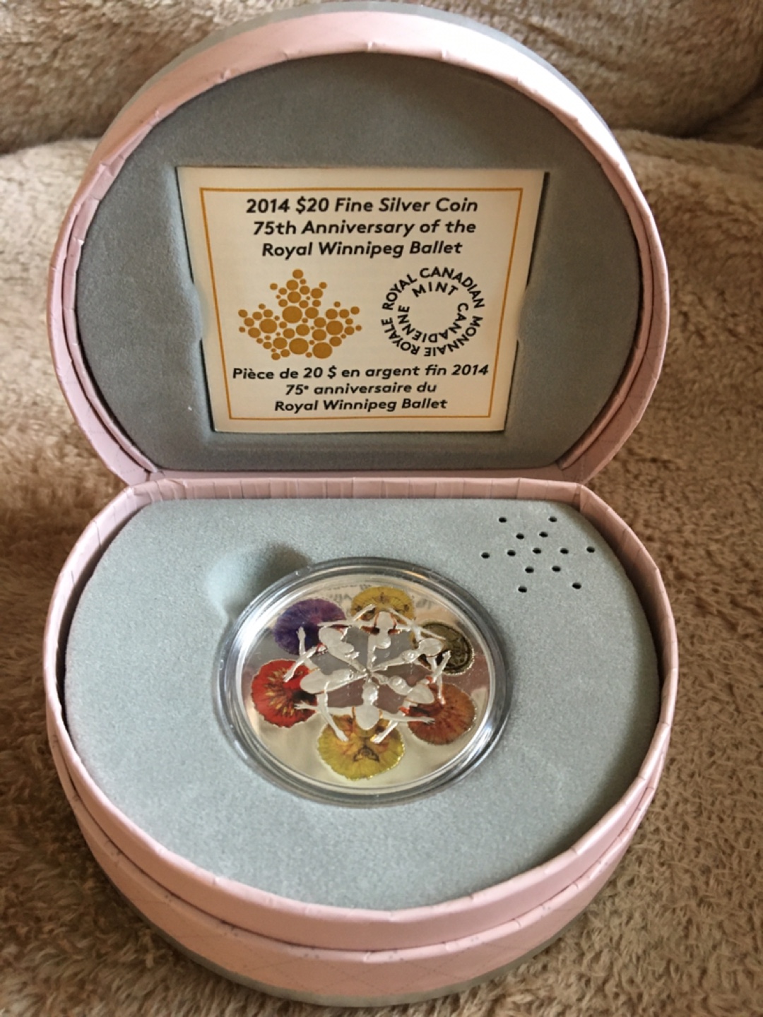 $20 Fine Silver Coin: Royal Winnipeg Ballet