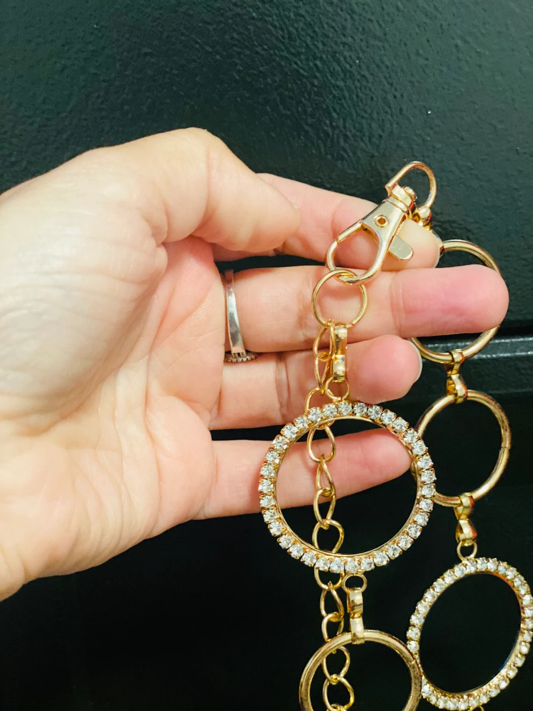 New (unused) Gold tone circle belt - photo 4
