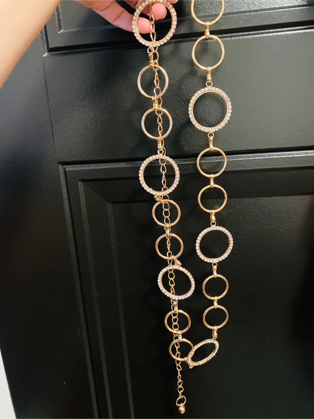 New (unused) Gold tone circle belt