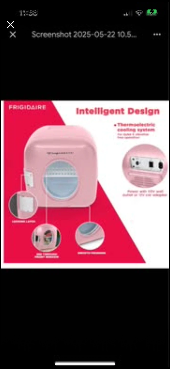 New Frigidaire Retro Mini Fridge - Pink, 12 Can Capacity - photo 2